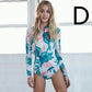Sexy Surf Long Sleeve Swimwear Women