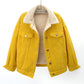 Lamb Wool Thickened Plus Velvet Denim Jacket Women