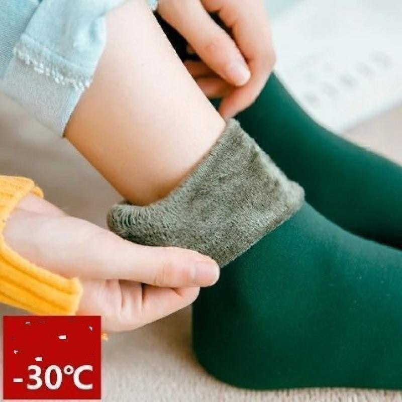 Calcetines de nieve gruesos de terciopelo con protección contra el frío, cálidos y autocalentables, calcetines para habitación de hombres y mujeres, calcetines de tubo