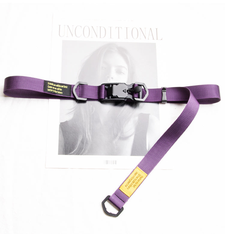 Magnetic Buckle Overalls Canvas Belt Men And Women