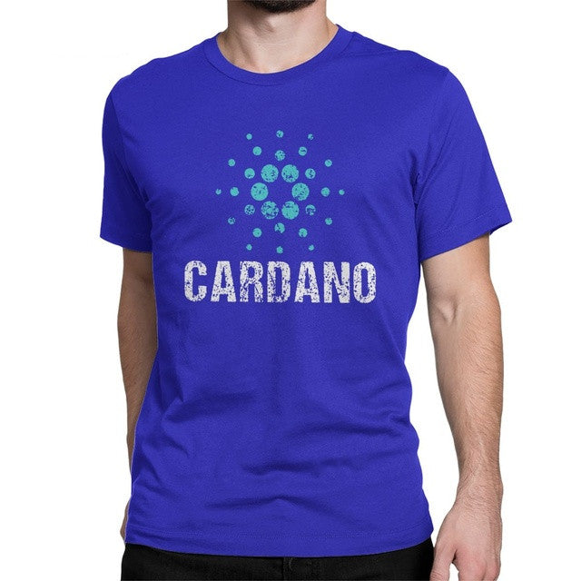 Cardano Ada Logo Cryptos Vintage Tee Men Cotton