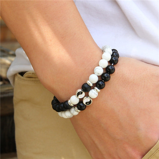 Hot Selling Natural Stone Turquoise Beads Bracelet Men