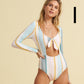Sexy Surf Long Sleeve Swimwear Women