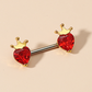 Body Piercing Jewelry Love Zircon Nipple Ring