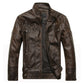 Men Leather Jackets Motorcycle PU Jacket Male Autumn Casual Leather Slim Fit Coats