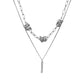 Double Layered Twisted Necklace Men And Women Ins Hip Hop