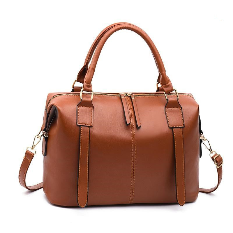 Bolso de cuero para mujer Bolso vintage Bolsos de hombro Bolso grande