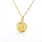 English Alphabet Disc Necklace Women And Men