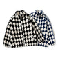 Rhombus Work Jacket Men Couple Loose Jacket