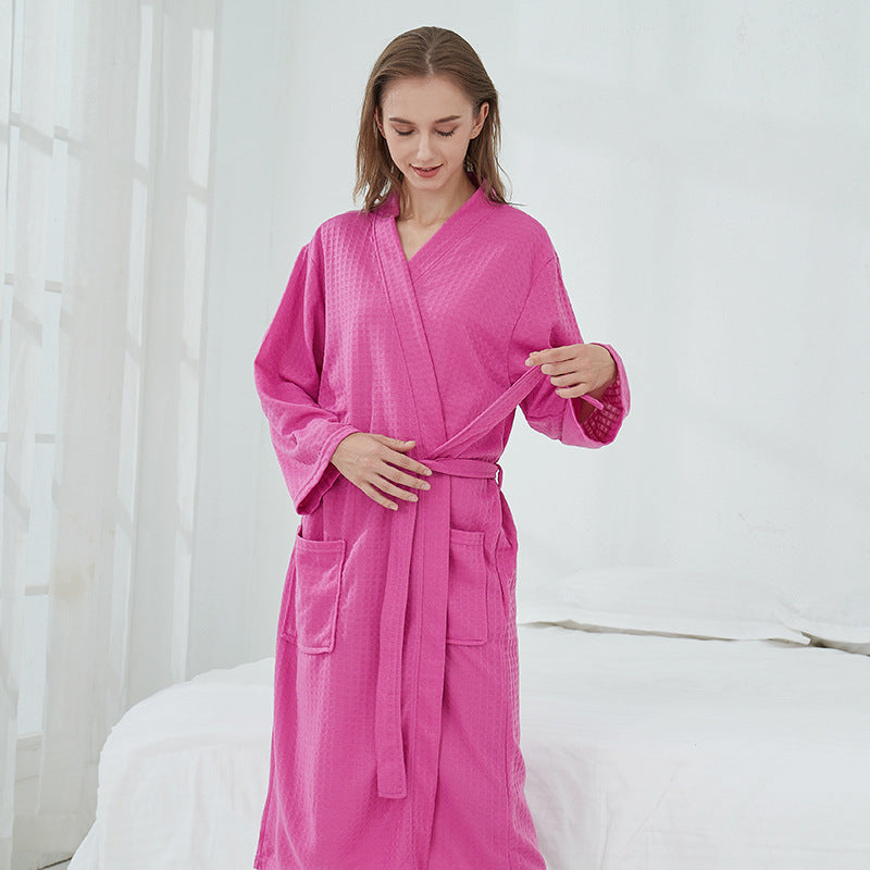 Pareja Batas Ropa de dormir Mujeres Hombres Loungewear Albornoz