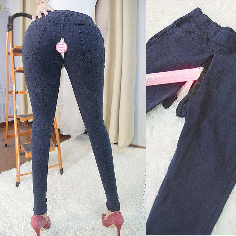 Fashion Personality Dating Full Zip Pants Women