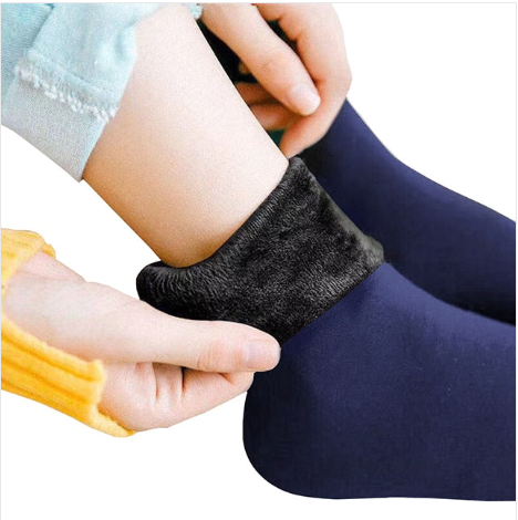 Calcetines de nieve gruesos de terciopelo con protección contra el frío, cálidos y autocalentables, calcetines para habitación de hombres y mujeres, calcetines de tubo