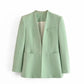 Ladies New Solid Color Suit Jacket Women