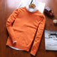 Solid Color Men Round Neck Sweater
