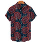 Summer Casual Fruit Print Hawaiian Shirt For Men