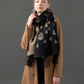 Street Geometric Imitation Cashmere Shawl Scarf Women