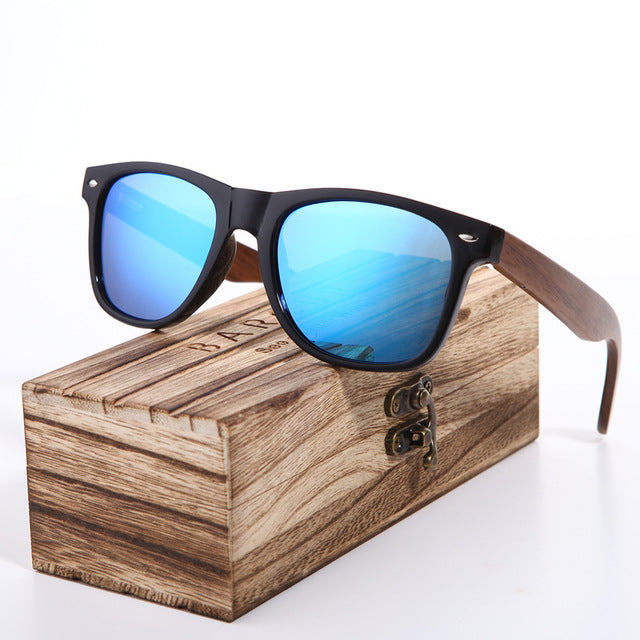 Gafas de sol de madera polarizadas para hombre Gafas para hombre