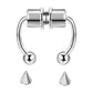 Fake Nose Ring Hip Hoop Rock U Shaped Magnetic Nose Piercing Hoop Septum Rings Punk Piercing Body Jewelry