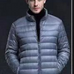 Lightweight Down Jacket Hooded Men Short