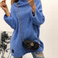 Casual Solid Color Long Sleeved Sweater For Women