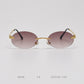 Retro Metal Color Film Sunglasses Women