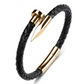 Men Genuine Leather Bullet Bracelet