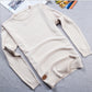 Solid Color Men Round Neck Sweater