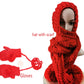 Knitting Bib Hat Women Scarves Hat