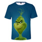 3D Digital Printing Grinch Breathable T-shirt Short Sleeve Men