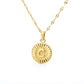English Alphabet Disc Necklace Women And Men
