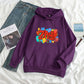Artistic Color ZAYN Letter Print Hooded Sweatshirt Sweatshirt