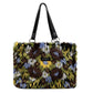 Bolsos de felpa de invierno para mujer, bolso de hombro con flores