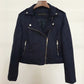 Slim Short Leather Jacket Deerskin Women