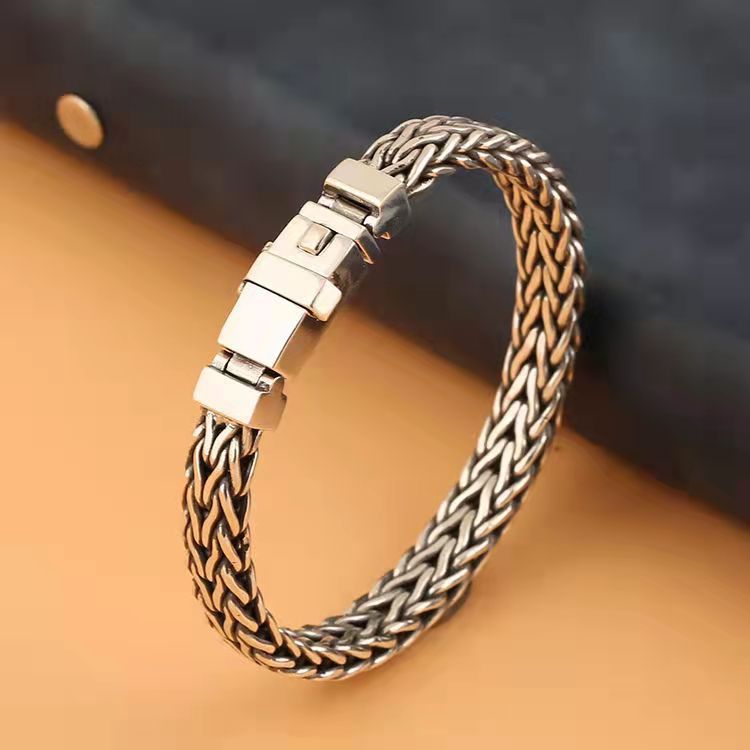 Hand-woven Hemp Rope Bracelet Men Domineering Personality