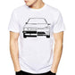 T-shirt Men And Women Couple Solid Color White Printing