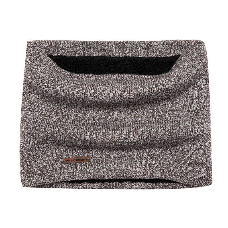 Outdoor Men's Knitted Thermal Pullover Scarf