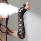 Guantes de encaje transparentes sexys para mujer