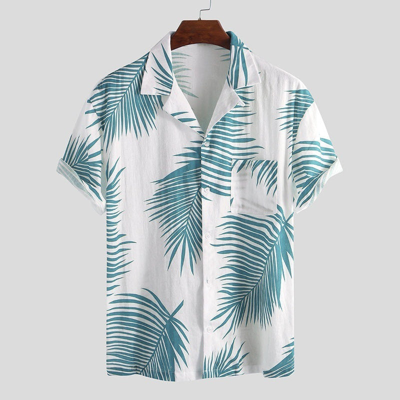 Nueva moda casual gran oferta camisas hawaianas para hombres