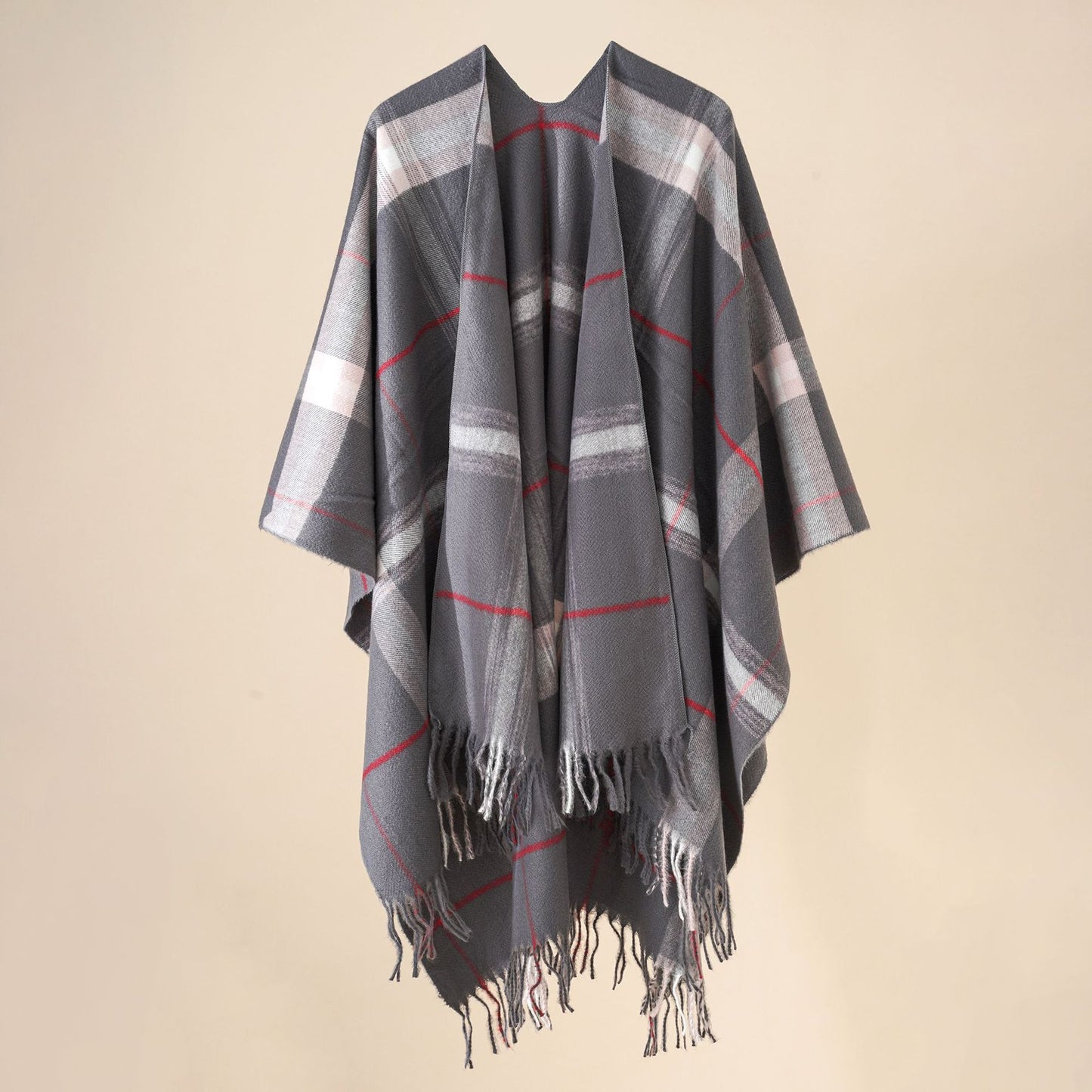 Gradual Grid Fashionable Shawl For Women