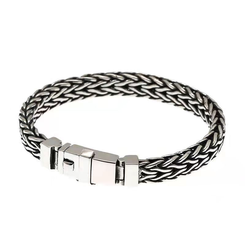 Hand-woven Hemp Rope Bracelet Men Domineering Personality