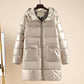 Mid-length Down Padded Jacket Women Look Thin