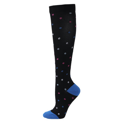 Medias de compresión Calcetines de compresión para hombres y mujeres con patrón multicolor