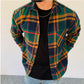 Casual Stand Collar Pocket Shirt Men