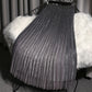 High-end Mesh Skirts Are Thinner Women's Summer Mid-length Skirt Gradient Color Mid-length Pleated Skirt