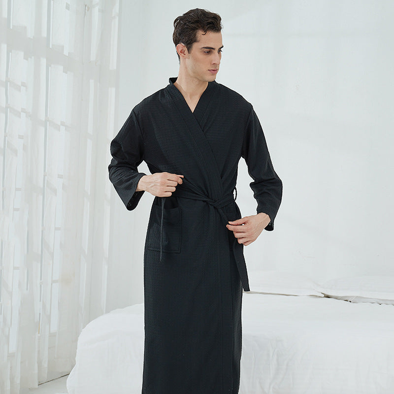 Pareja Batas Ropa de dormir Mujeres Hombres Loungewear Albornoz