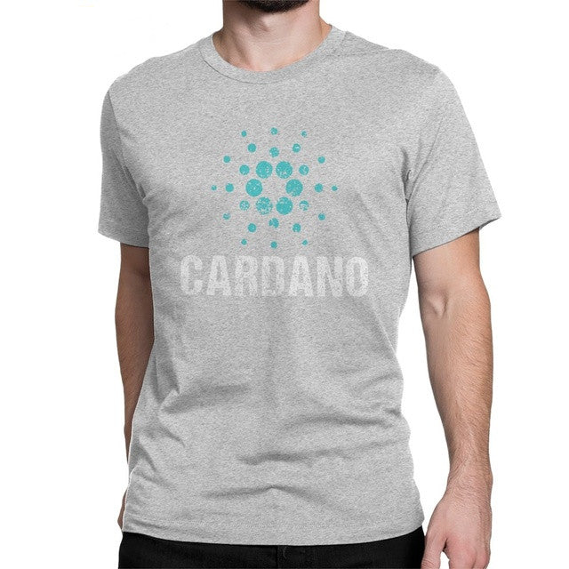 Cardano Ada Logo Cryptos Vintage Tee Men Cotton