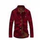 Men Sleeve Shirt Corduroy Fashion Jacket