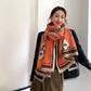Street Geometric Imitation Cashmere Shawl Scarf Women
